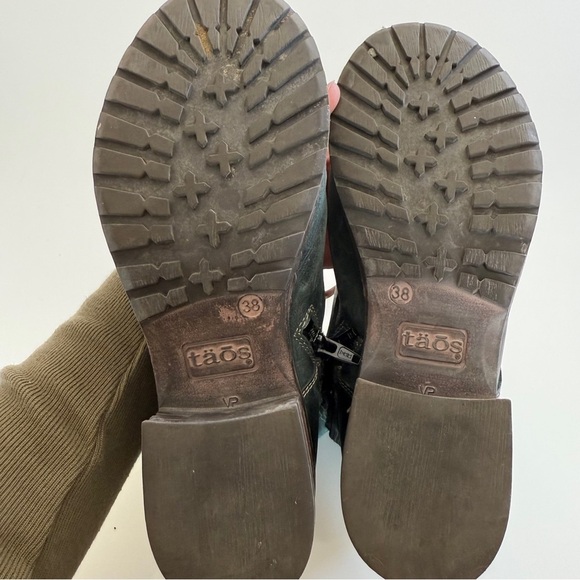 TAOS-Crave Combat Boot-Green Suede and Leather-7-7.5- EU 38 - Picture 13 of 16